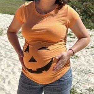 Maternity Halloween Pumpkin - isabel - size Small